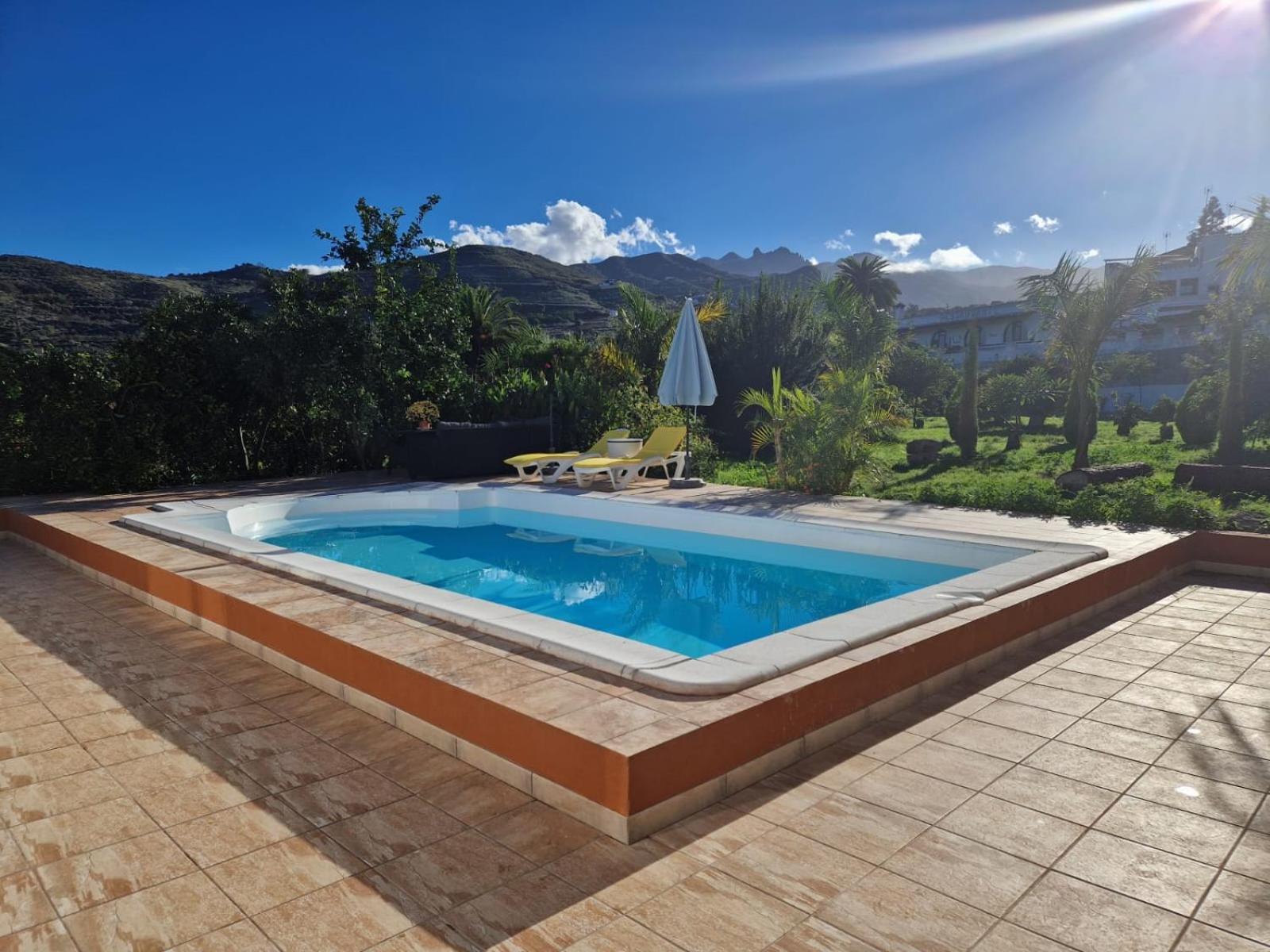 Villa Casa Con Piscina, High-Speed Wi-Fi Y Vistas à Santa Brígida Extérieur photo